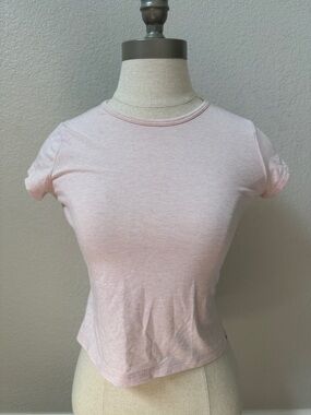 Athleta Girl Light Pink Short Sleeve Crewneck Tee